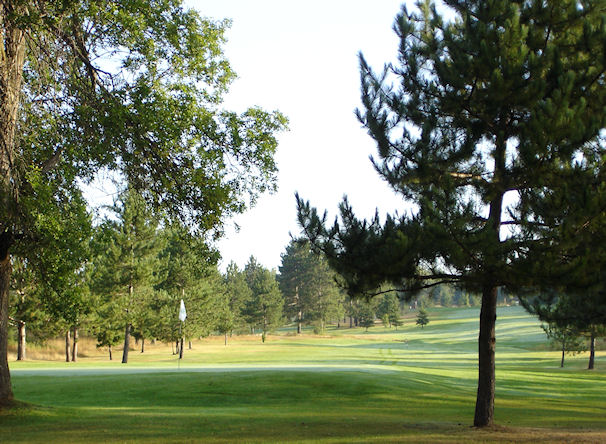 Hole number 12 at the Mesaba Country Club golf course 